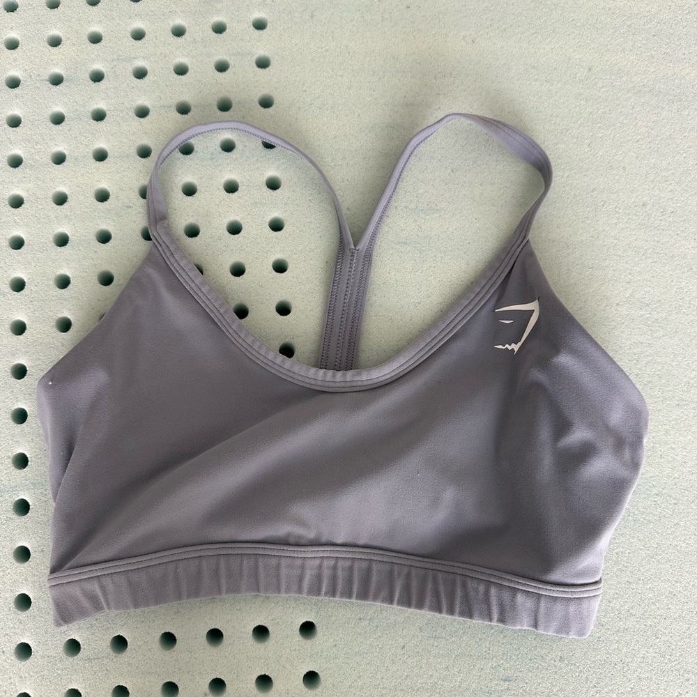 Light Purple/Gray Women's Gymshark Sports Bra